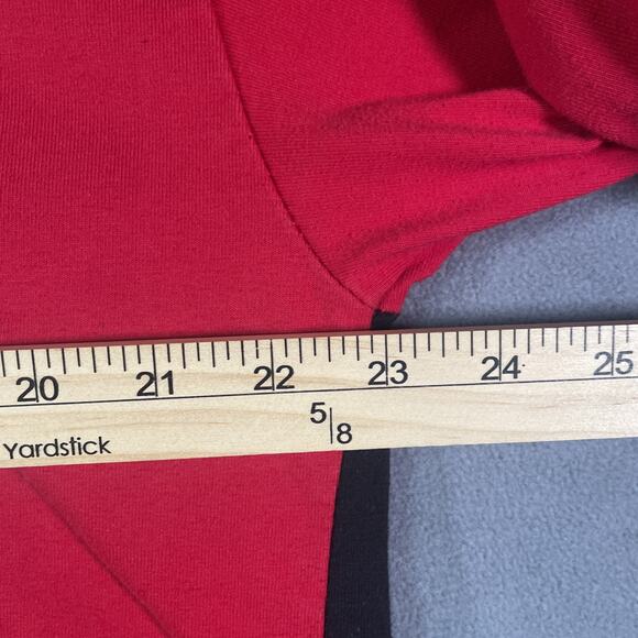 Richard Simmons Vtg Jacket Womens 18W Black Red Blue White Knit Full Zip Pocket - Picture 5 of 12